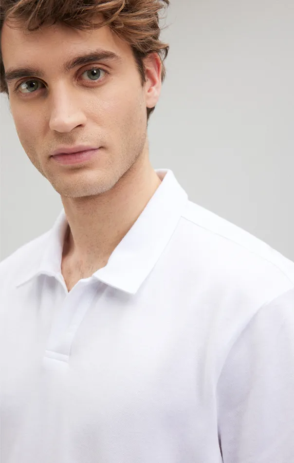 Men Polo Shirt In White Mavi Jeans TShirts Men Polo Shirt In White Mavi Jeans TShirts