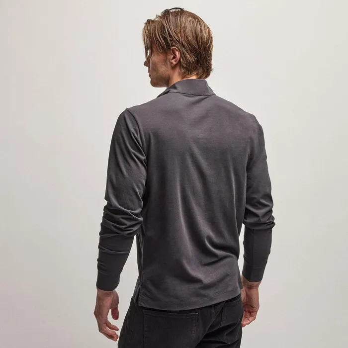 Men PolosNovelty Tops James Perse Clean Finish Jersey Half Zip Magma