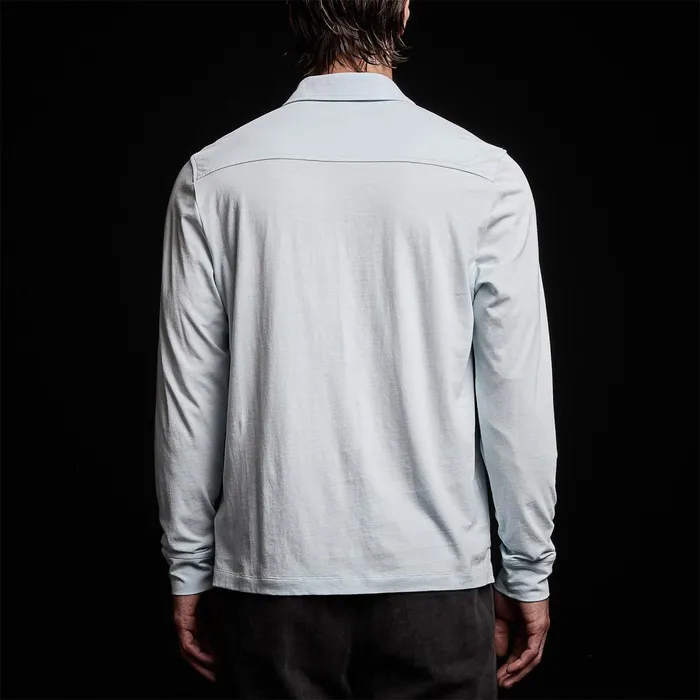 Men PolosNovelty Tops James Perse Clean Finish Jersey Shirt Baby Blue