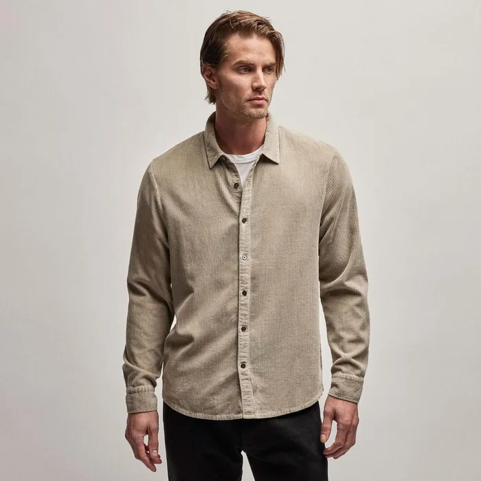 Men PolosNovelty Tops James Perse Corduroy Shirt Toast Pigment