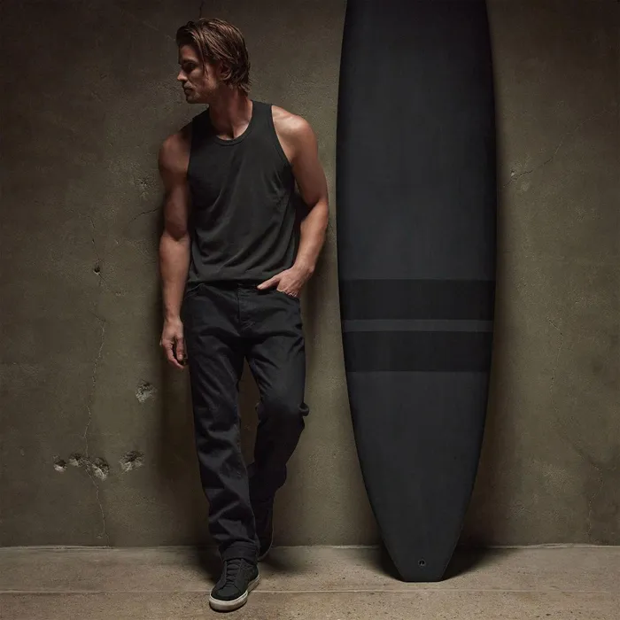 Men PolosNovelty Tops James Perse La Skate Tank Carbon Pigment