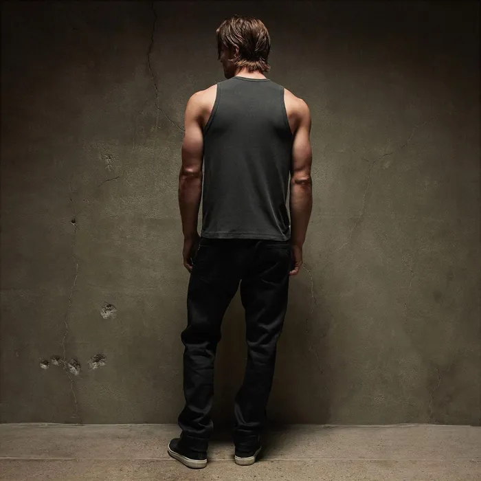 Men PolosNovelty Tops James Perse La Skate Tank Carbon Pigment