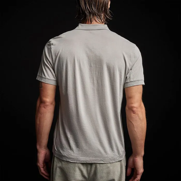 Men PolosNovelty Tops James Perse Luxe Lotus Jersey Polo Paver