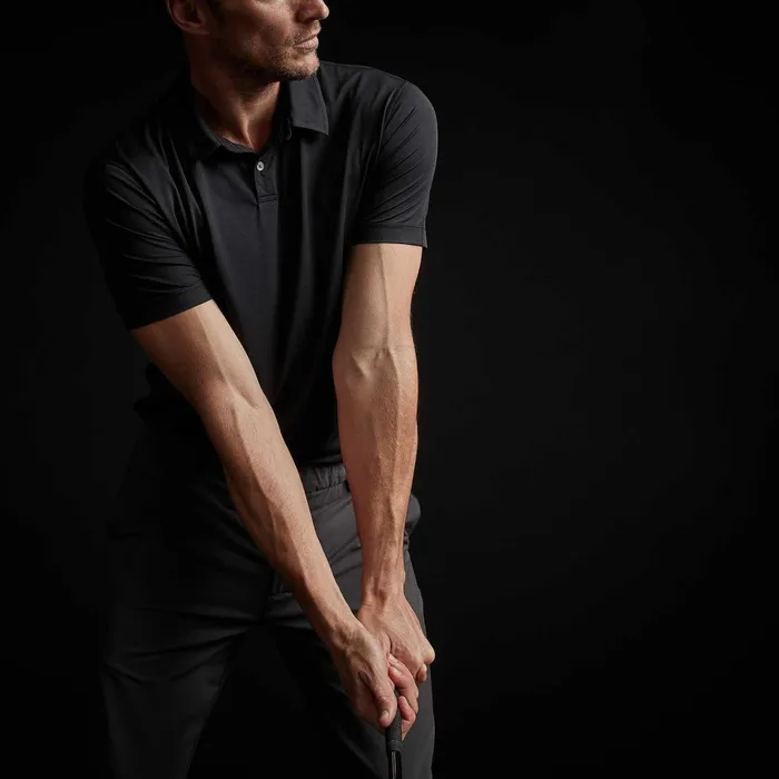 Men PolosNovelty Tops James Perse Performance Knit Polo Black