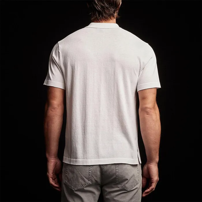 Men PolosNovelty Tops James Perse San Jacinto Knit Polo White