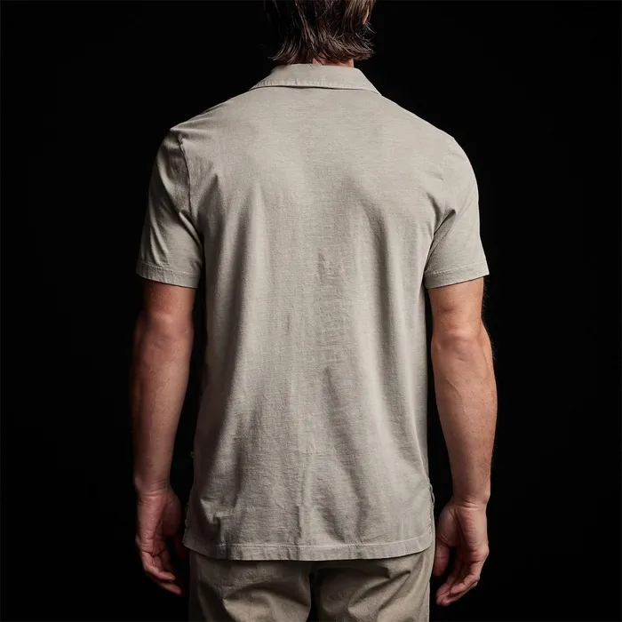 Men PolosNovelty Tops James Perse Sueded Jersey Polo Silt Pigment