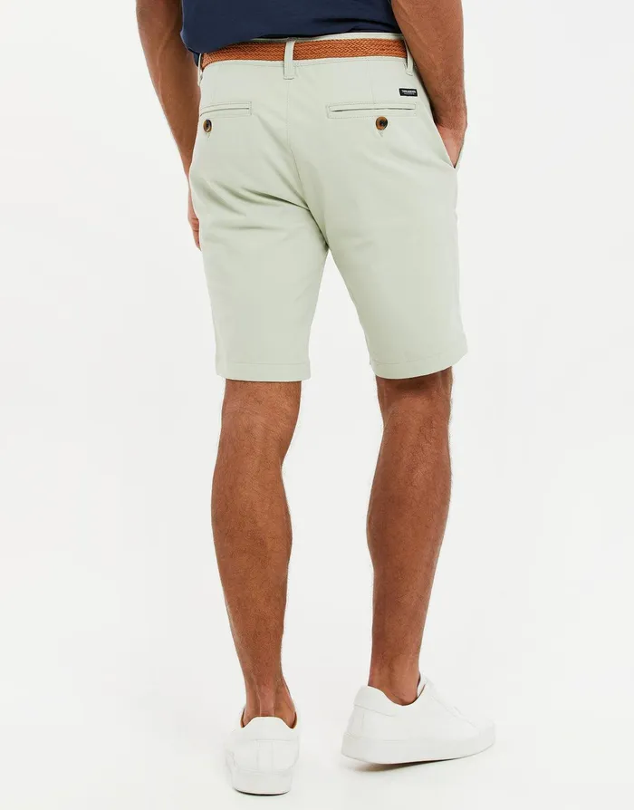 Men Sage Belted Chino Shorts Sage Threadbare Shorts Men Sage Belted Chino Shorts Sage Threadbare Shorts