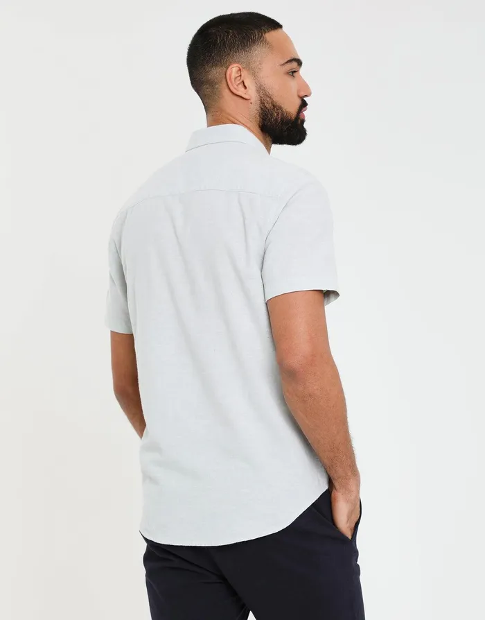Men Sage Short Sleeve Linen Blend Shirt Sage Threadbare Linen Men Sage Short Sleeve Linen Blend Shirt Sage Threadbare Linen