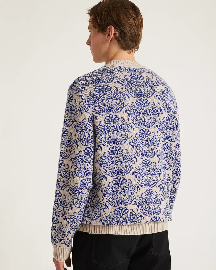 Men Saturdays NYC Knitwear Greg Tapestry Sweater Limoges Men Saturdays NYC Knitwear Greg Tapestry Sweater Limoges