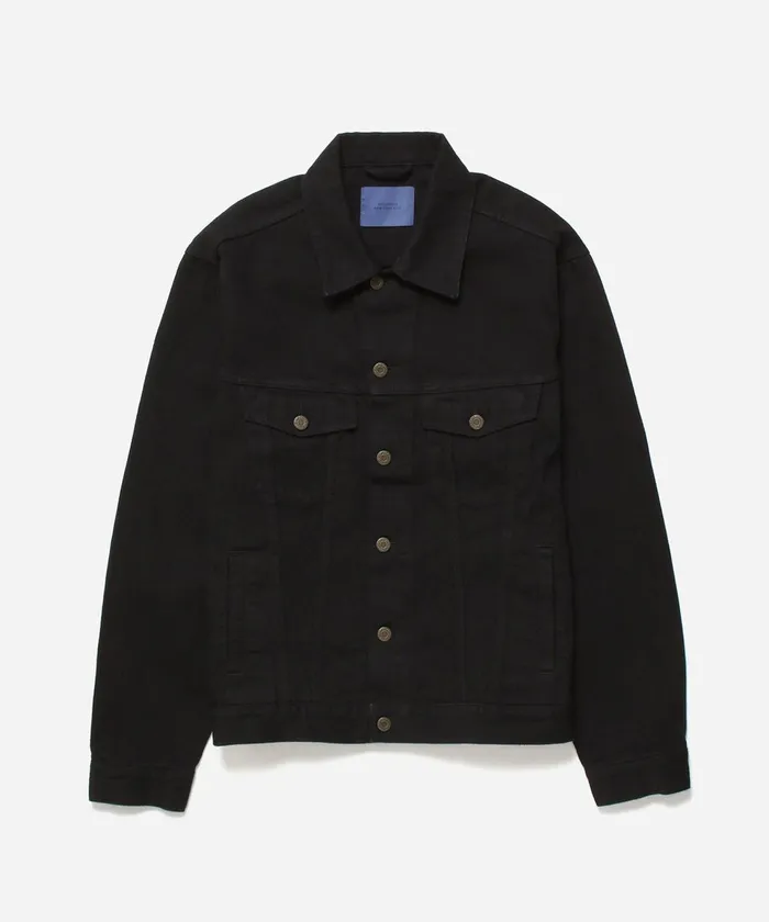 Men Saturdays NYC Outerwear Denim Jacket Black