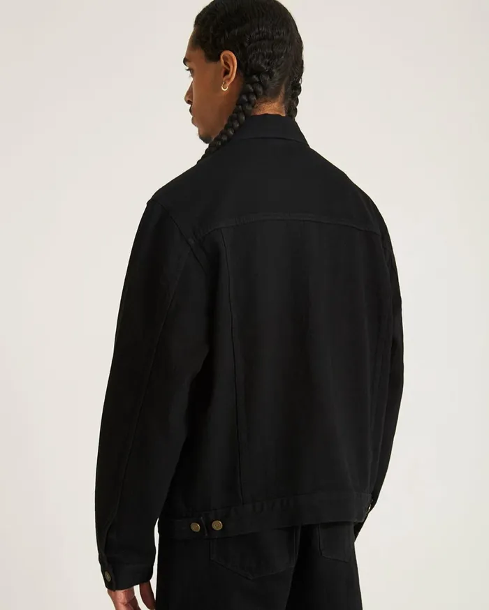 Men Saturdays NYC Outerwear Denim Jacket Black