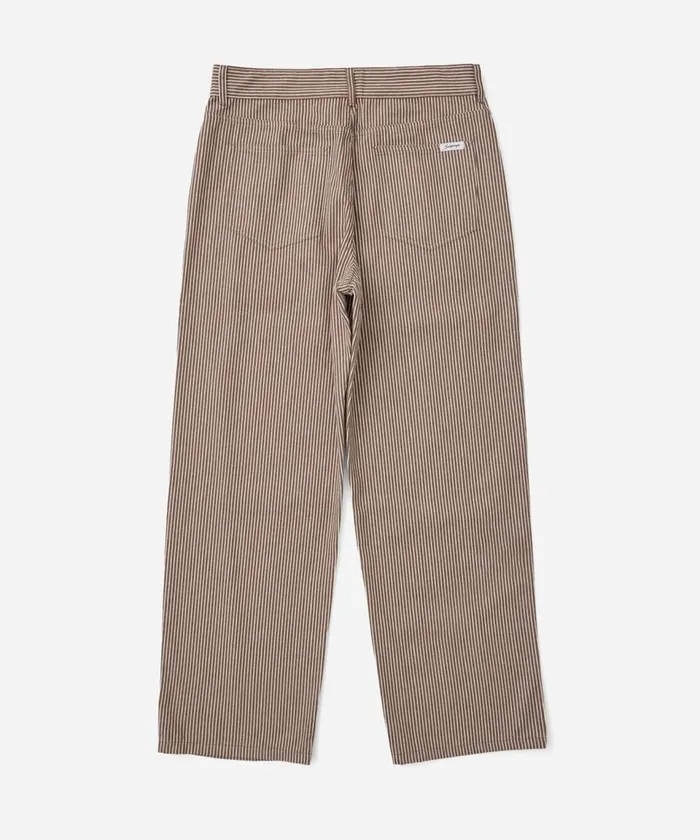 Men Saturdays NYC Pants George Stripe Cotton Twill Pant Darkearth Men Saturdays NYC Pants George Stripe Cotton Twill Pant Darkearth