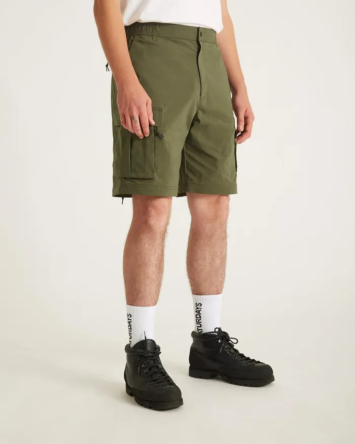 Men Saturdays NYC Pants Tota Convertible Pant Armygreen