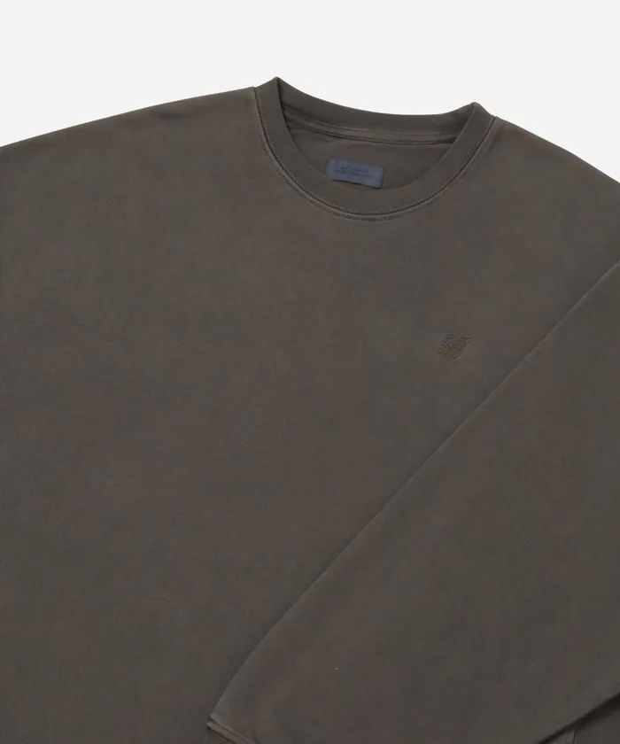 Men Saturdays NYC Sweatshirts and Sweatpants Ari Pigment Dyed Crew Black Men Saturdays NYC Sweatshirts and Sweatpants Ari Pigment Dyed Crew Black