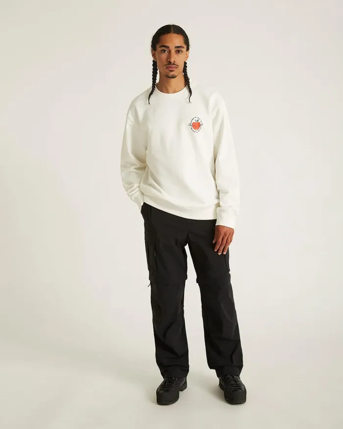 Men Saturdays NYC Sweatshirts and Sweatpants Bowery The Big Apple Crew Ivory Men Saturdays NYC Sweatshirts and Sweatpants Bowery The Big Apple Crew Ivory