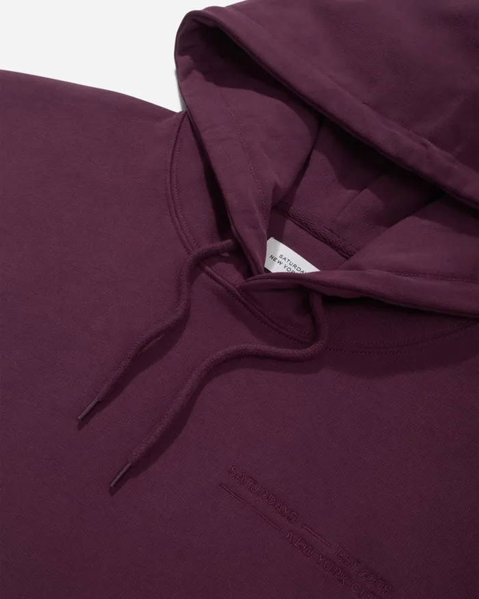Men Saturdays NYC Sweatshirts and Sweatpants Ditch Fundamental Hoodie Grapewine Men Saturdays NYC Sweatshirts and Sweatpants Ditch Fundamental Hoodie Grapewine