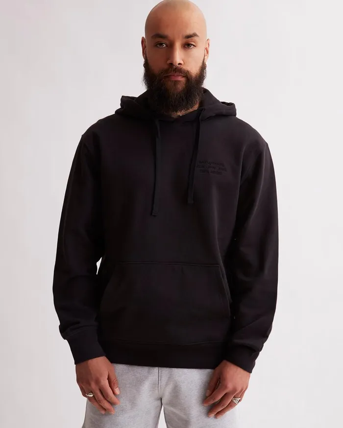 Men Saturdays NYC Sweatshirts and Sweatpants Ditch International Hoodie Black Men Saturdays NYC Sweatshirts and Sweatpants Ditch International Hoodie Black