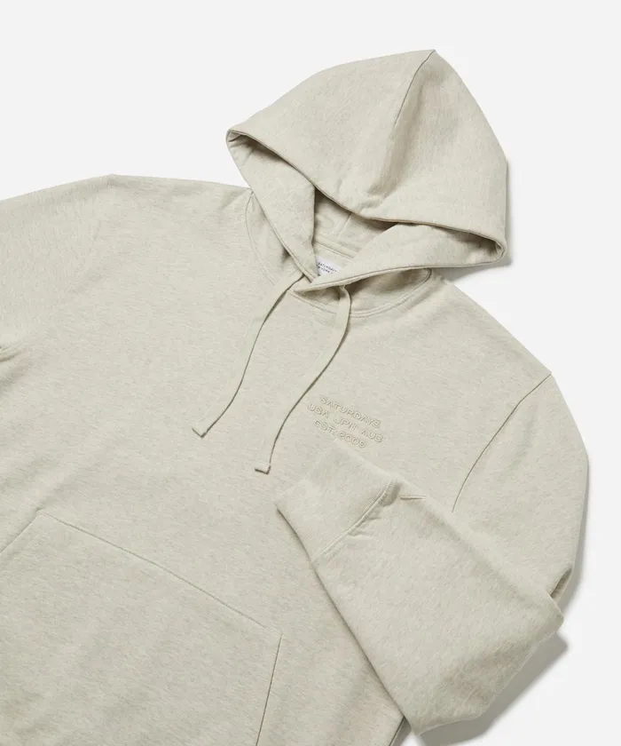 Men Saturdays NYC Sweatshirts and Sweatpants Ditch International Hoodie Oatmealheather Men Saturdays NYC Sweatshirts and Sweatpants Ditch International Hoodie Oatmealheather