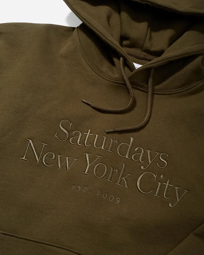 Men Saturdays NYC Sweatshirts and Sweatpants Ditch Miller Standard Hoodie Armygreen