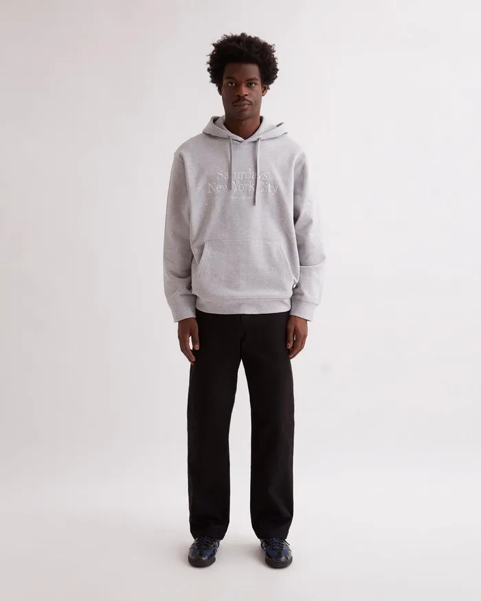Men Saturdays NYC Sweatshirts and Sweatpants Ditch Miller Standard Hoodie Ashheather Men Saturdays NYC Sweatshirts and Sweatpants Ditch Miller Standard Hoodie Ashheather