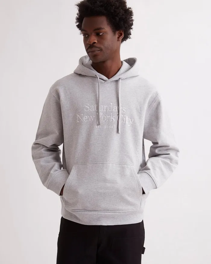 Men Saturdays NYC Sweatshirts and Sweatpants Ditch Miller Standard Hoodie Ashheather Men Saturdays NYC Sweatshirts and Sweatpants Ditch Miller Standard Hoodie Ashheather