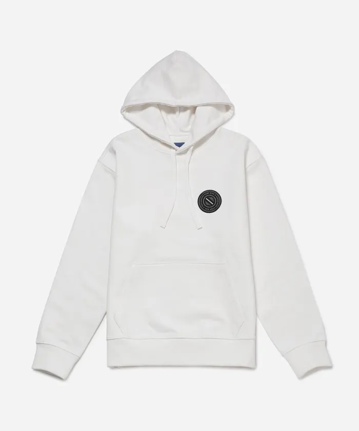 Men Saturdays NYC Sweatshirts and Sweatpants Ditch Slash Badge Hoodie Ivory
