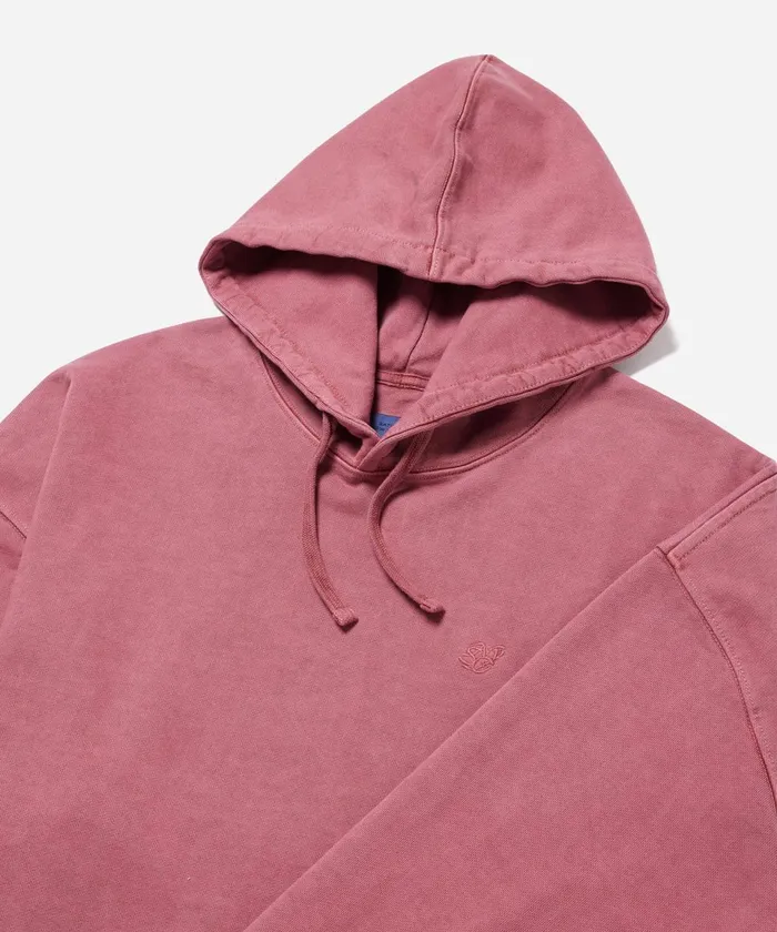 Men Saturdays NYC Sweatshirts and Sweatpants Warren Pigment Dyed Hoodie Rhubarb