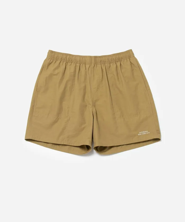 Men Saturdays NYC Swimwear Talley Swim Short Camel