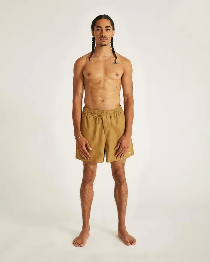 Men Saturdays NYC Swimwear Talley Swim Short Camel Men Saturdays NYC Swimwear Talley Swim Short Camel