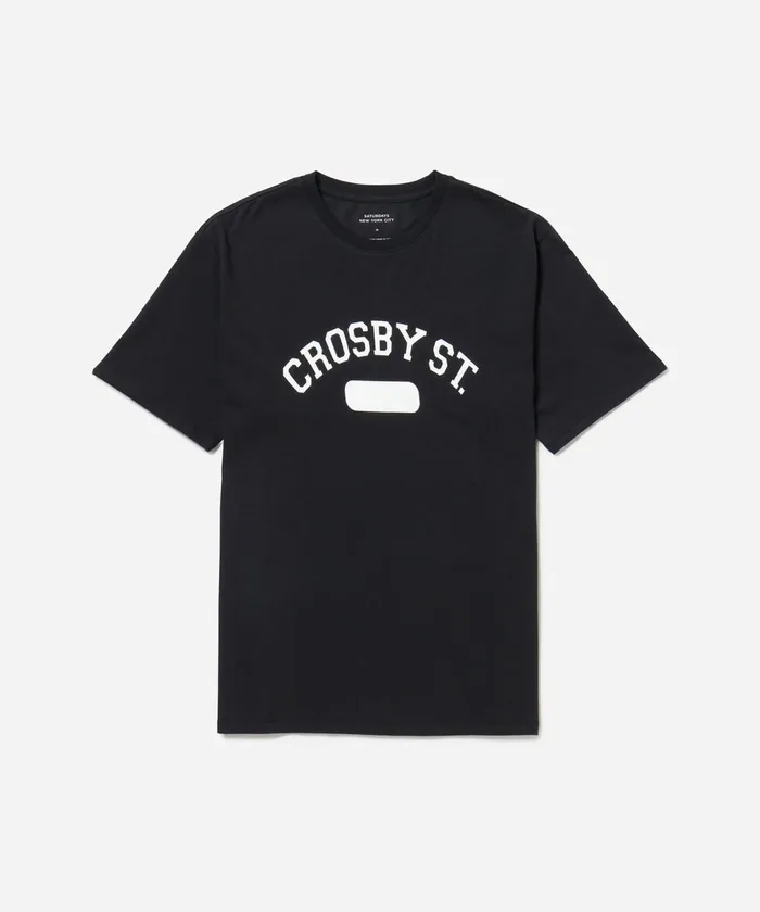 Men Saturdays NYC Tees Crosby Standard SS Tee Black