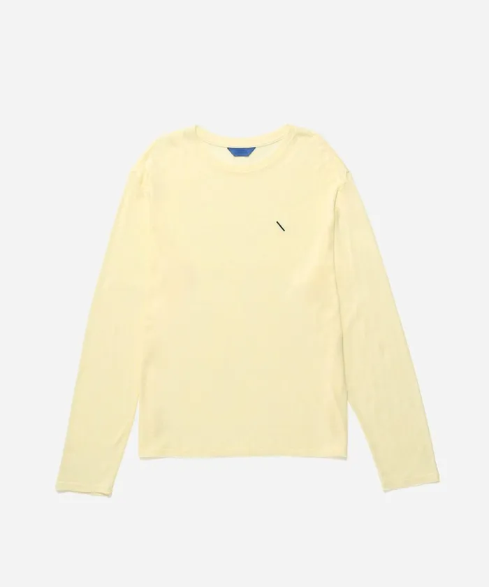 Men Saturdays NYC Tees Merino Jersey Standard LS Tee Frenchvanilla