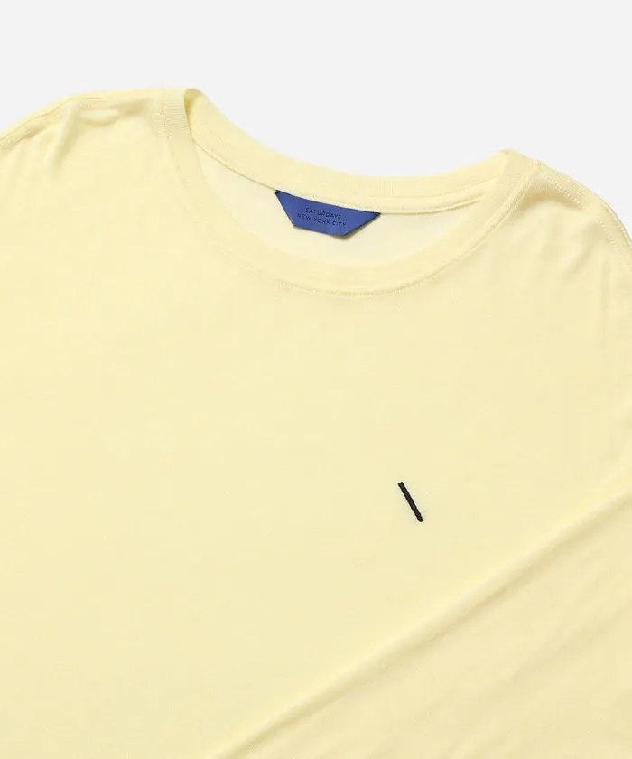 Men Saturdays NYC Tees Merino Jersey Standard LS Tee Frenchvanilla Men Saturdays NYC Tees Merino Jersey Standard LS Tee Frenchvanilla