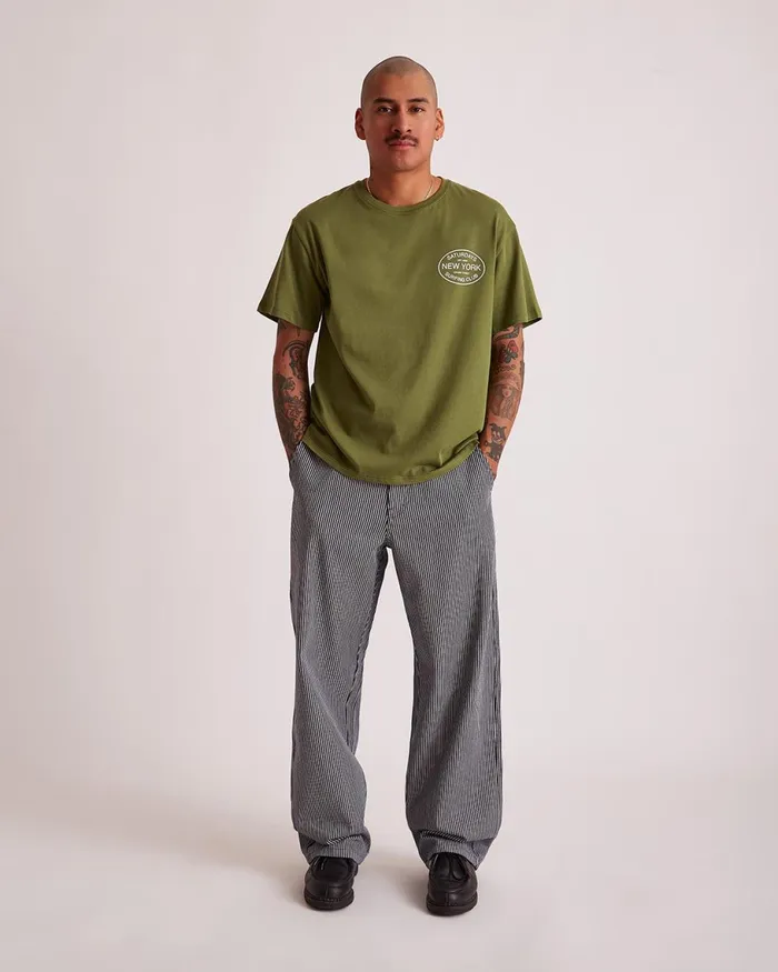 Men Saturdays NYC Tees Surfing Club Standard SS Tee Mayfly Men Saturdays NYC Tees Surfing Club Standard SS Tee Mayfly