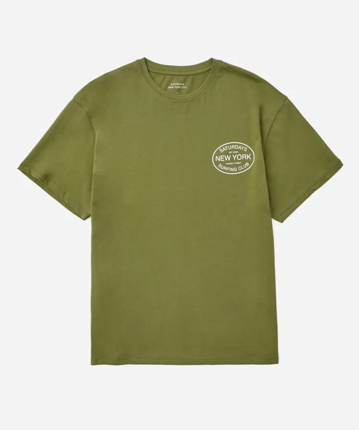 Men Saturdays NYC Tees Surfing Club Standard SS Tee Mayfly Men Saturdays NYC Tees Surfing Club Standard SS Tee Mayfly