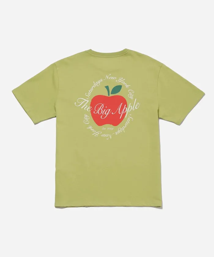 Men Saturdays NYC Tees The Big Apple Standard SS Tee Fern