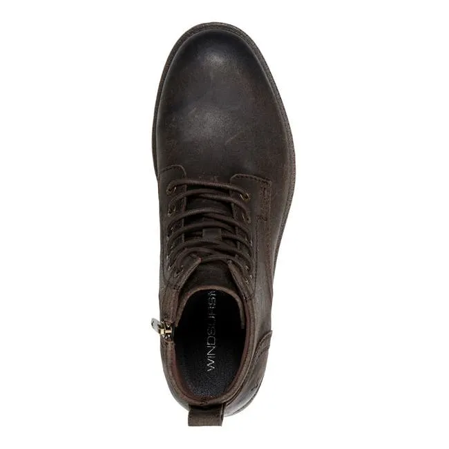 Men Sebastian Brown Oil Suede Boots Windsor Smith Boots