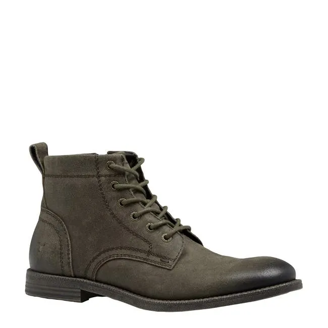 Men Sebastian Taupe Oil Suede Leather Boots Windsor Smith Boots