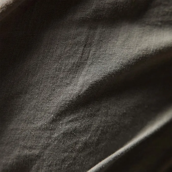 Men Shirting James Perse Lightweight Linen Shirt Silver Grey Pigment