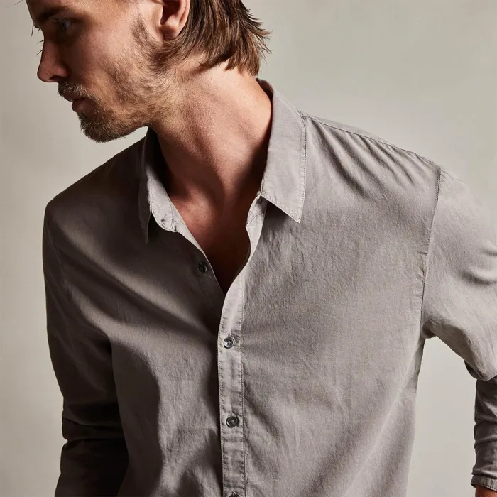 Men Shirting James Perse Standard Shirt Dapple Pigment