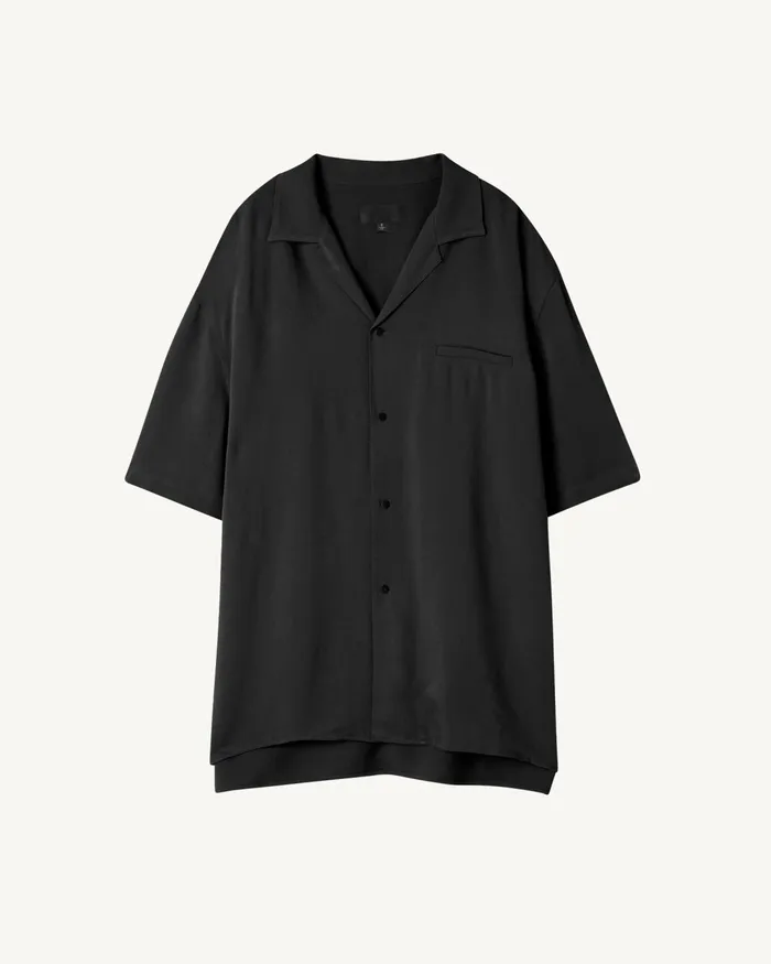 Men Shirts Nili Lotan CODY SHIRT Black