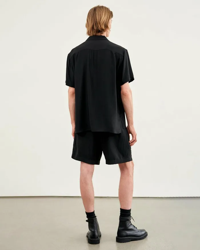 Men Shirts Nili Lotan CODY SHIRT Black
