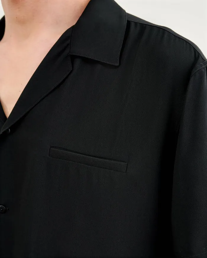 Men Shirts Nili Lotan CODY SHIRT Black