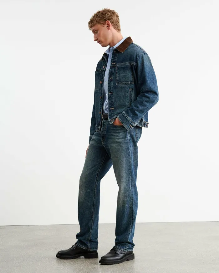 Men Shirts Nili Lotan FINN SHIRT Light Blue