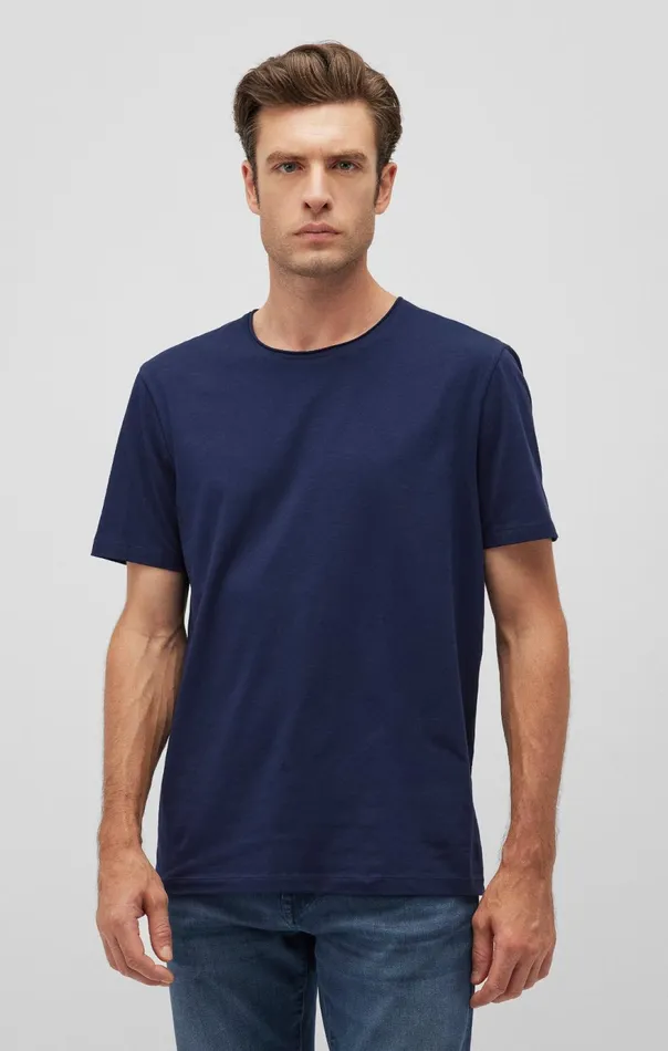 Men Short Sleeve TShirt In Maritime Blue Mavi Jeans TShirts