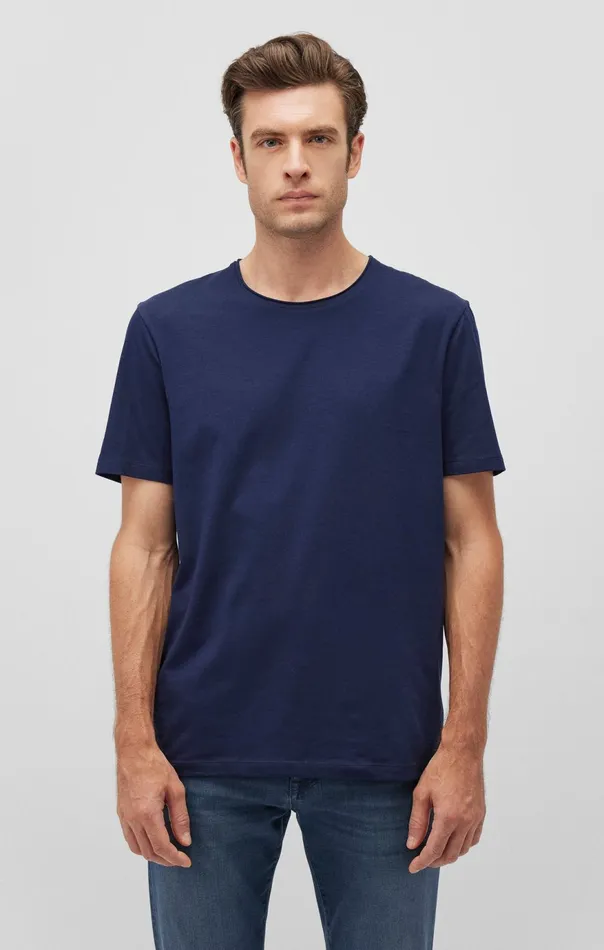 Men Short Sleeve TShirt In Maritime Blue Mavi Jeans TShirts Men Short Sleeve TShirt In Maritime Blue Mavi Jeans TShirts