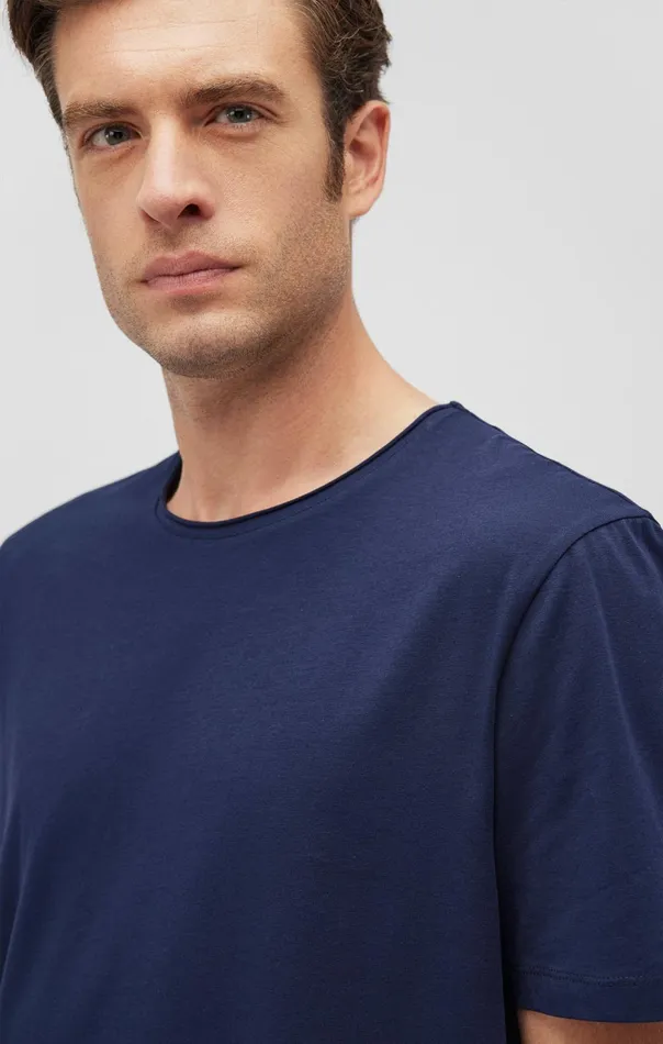 Men Short Sleeve TShirt In Maritime Blue Mavi Jeans TShirts Men Short Sleeve TShirt In Maritime Blue Mavi Jeans TShirts