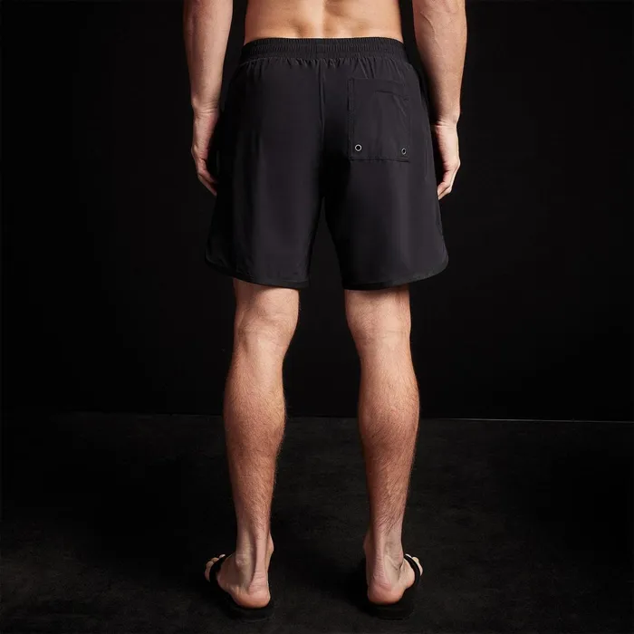 Men Shorts James Perse Curved Hem Board Short Blackblack