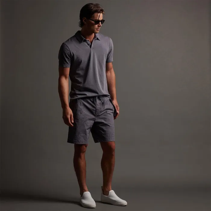 Men Shorts James Perse Parachute Flight Short Flannel Pigment