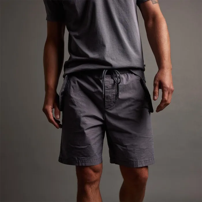 Men Shorts James Perse Parachute Flight Short Flannel Pigment