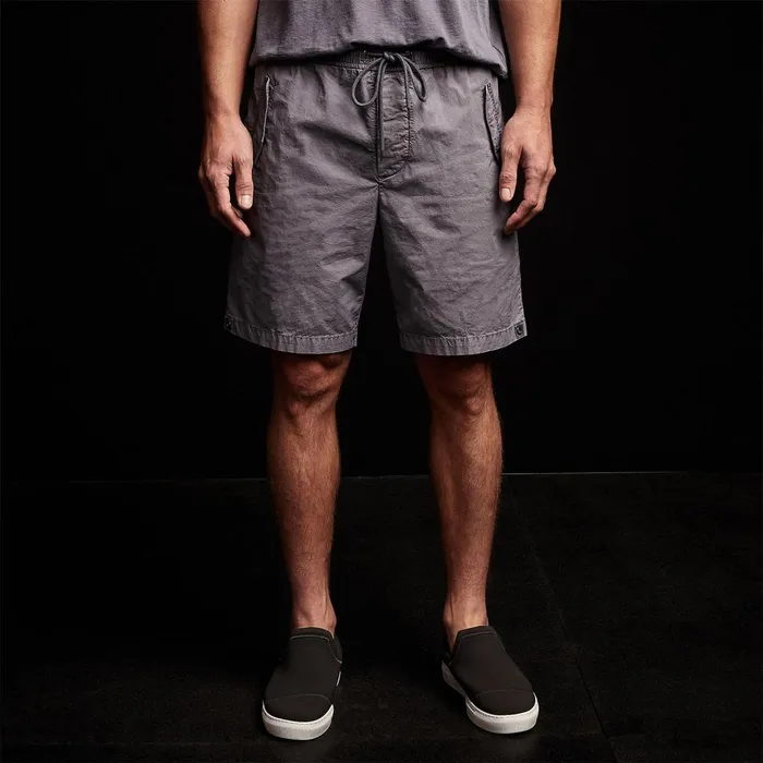 Men Shorts James Perse Parachute Flight Short Flannel Pigment